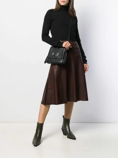 Shop Arma High-waisted Skirt In Brown