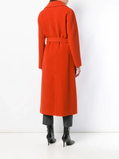 Shop Antonelli Belted Coat - Red