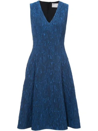 JASON WU COLLECTION 伞形V领连衣裙 - 蓝色