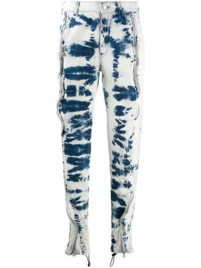 Shop Stella Mccartney Tie-dye Straight Leg Jeans In Blue