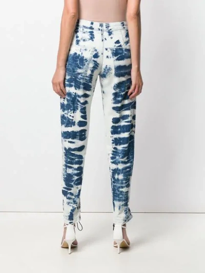 Shop Stella Mccartney Tie-dye Straight Leg Jeans In Blue