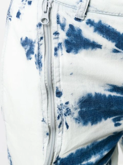 Shop Stella Mccartney Tie-dye Straight Leg Jeans In Blue