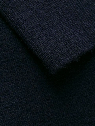 Shop Jil Sander Oversized Roll Neck Sweater In Blue