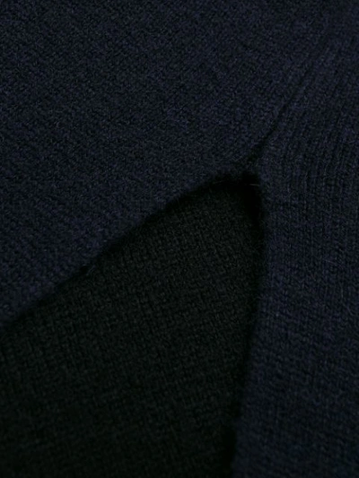 Shop Jil Sander Oversized Roll Neck Sweater In Blue