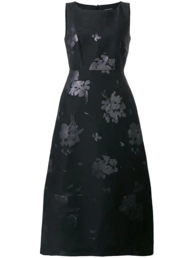 Shop Luisa Cerano Floral Dress - Black