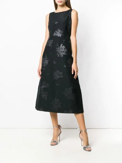 Shop Luisa Cerano Floral Dress - Black