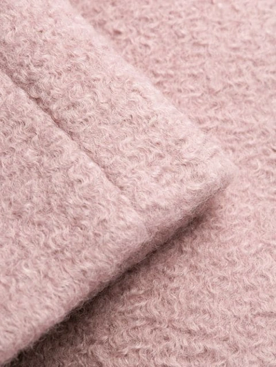 Shop Ea7 Double-breasted Coat In Pink