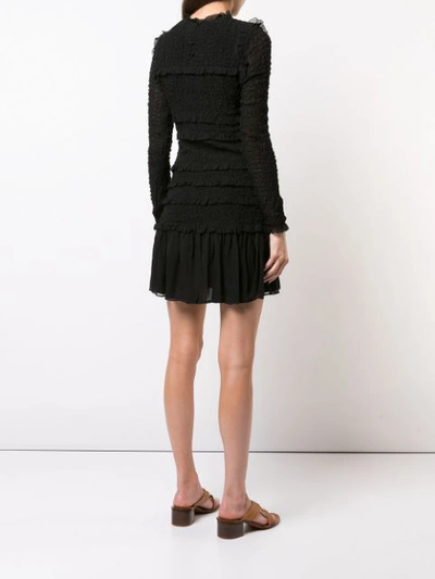 Shop Ulla Johnson Frilled Cocktail Dress - Black