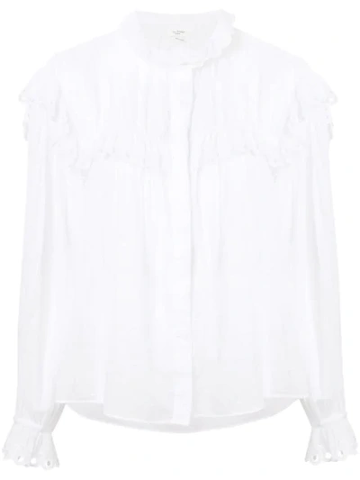 Shop Isabel Marant Étoile Elmira Shirt In White
