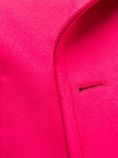 Shop Ps By Paul Smith Double-breasted Buttoned Coat In Pink