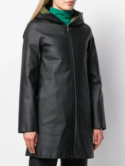 Shop Rrd Hooded Waterproof Coat In Black
