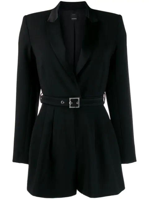 black tuxedo playsuit