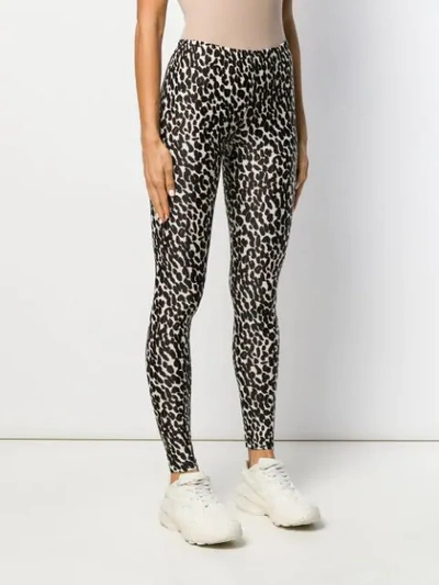 Shop La Doublej Leopard-print Leggings In Neutrals