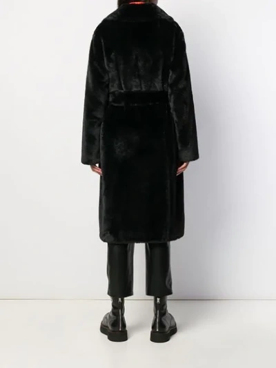 Shop Stand Studio Belted Trench Coat In Black