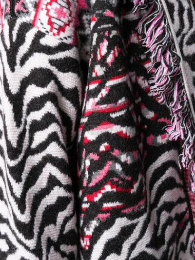 ALANUI ZEBRA PATTERN CARDI-COAT - 白色