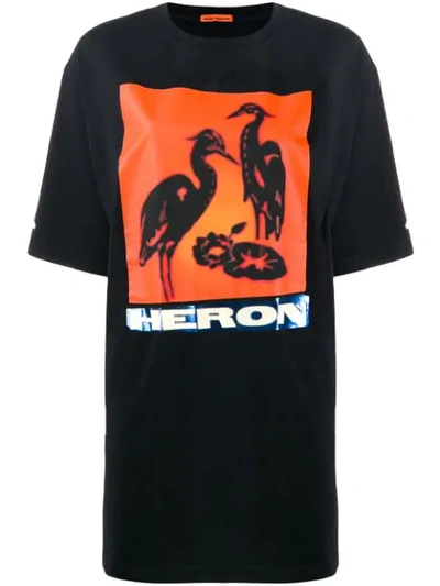 Shop Heron Preston Graphic Print T-shirt In Black