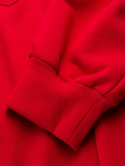 Shop N°21 Embossed Logo Sweatshirt In Red
