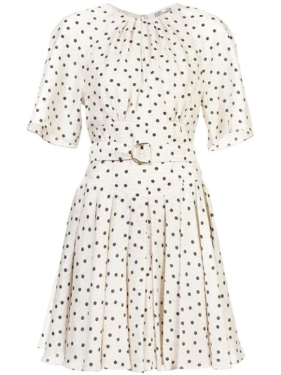Shop Diane Von Furstenberg Polka Dot Dress In White