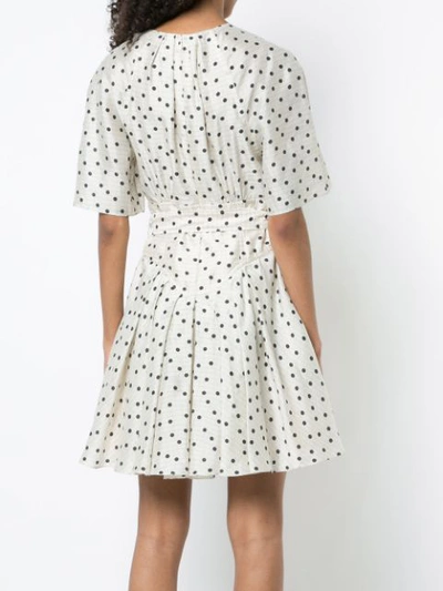 Shop Diane Von Furstenberg Polka Dot Dress In White