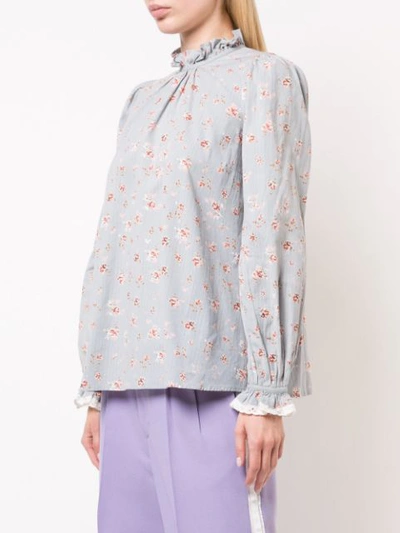 Shop By Timo Japenese Boho Blouse In Blue