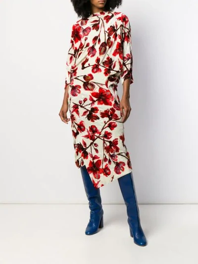 Shop Vivienne Westwood Flower Print Dress In 003s Flower