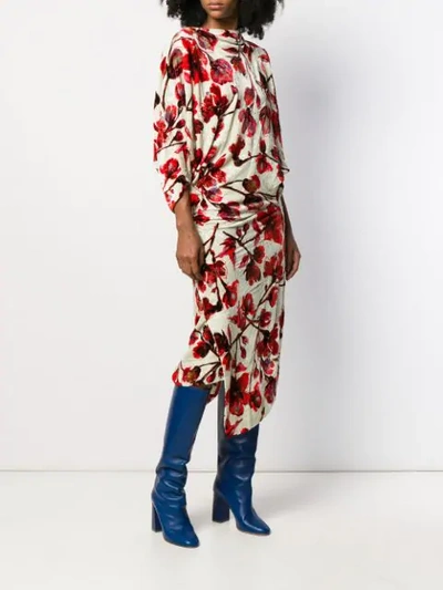Shop Vivienne Westwood Flower Print Dress In 003s Flower