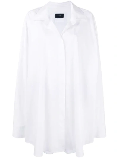Shop Irina Schrotter Oversized Shirt - White