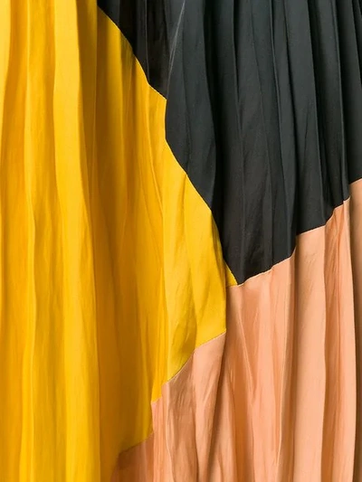 Shop Ulla Johnson Plisseerock In Colour-block-optik In Black