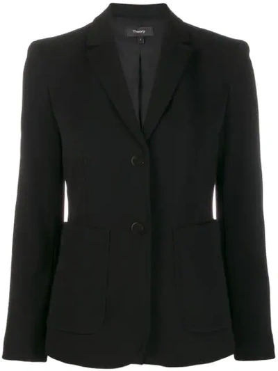 Shop Theory Fitted Jacket In Black