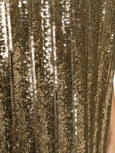 Shop Amen Sequin Embellished Dress In Gold