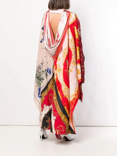 MARINE SERRE SCARF PRINT MAXI DRESS - 多色