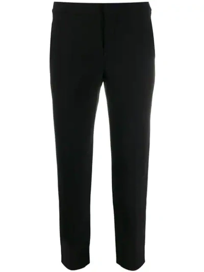 Shop Chloé Slim-fit Cropped Trousers In Black