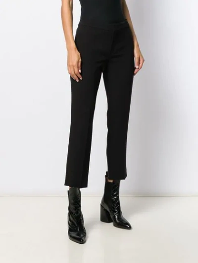Shop Chloé Slim-fit Cropped Trousers In Black