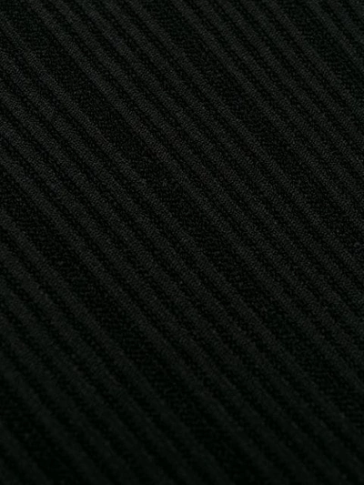 Shop Balmain Buttoned Knit Mini-dress In Black