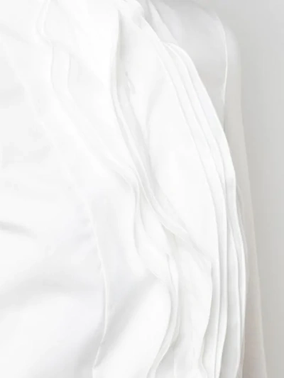 Shop Akris Punto Pleated Bib Shirt In White