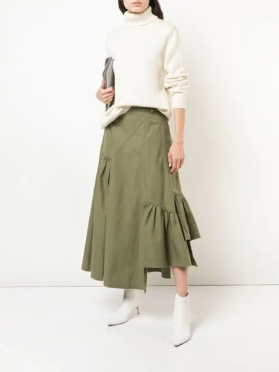 Shop 3.1 Phillip Lim / フィリップ リム 3.1 Phillip Lim Utility Belted Skirt - Green