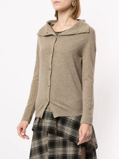 Forme D'expression Boxy Cardigan In Yellow