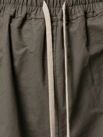 Shop Rick Owens Drawstring Boxer Shorts In Grey