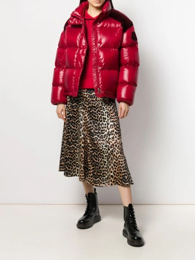 Shop Moncler Chouette Jacket In Red