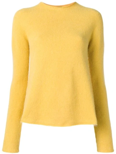 Shop Aspesi Round Neck Jumper - Yellow