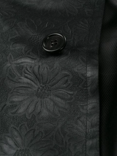 Shop Marni Floral Jacquard Jacket In Van99 Black