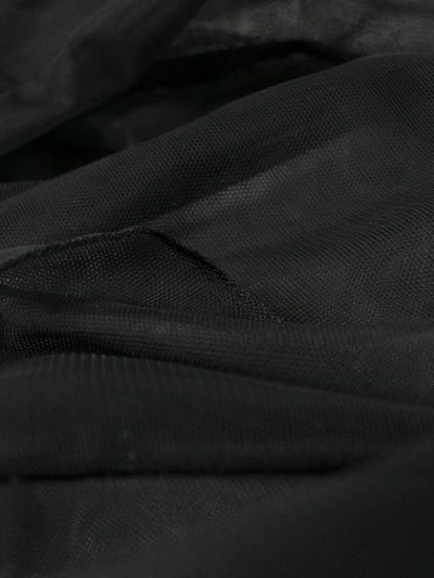 Shop Simone Rocha Sheer Bustier-style Blouse In Black