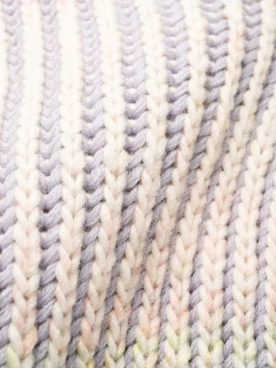 Shop Acne Studios Gradient Knit Sweater In Am4-grey/multi