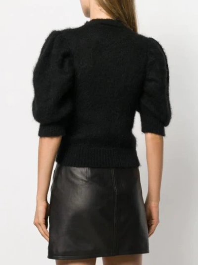 Shop Wandering Puff Sleeves Jumper In Black