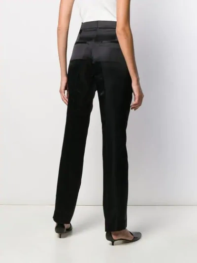 Shop Helmut Lang Slim Fit Trousers In 001 Black