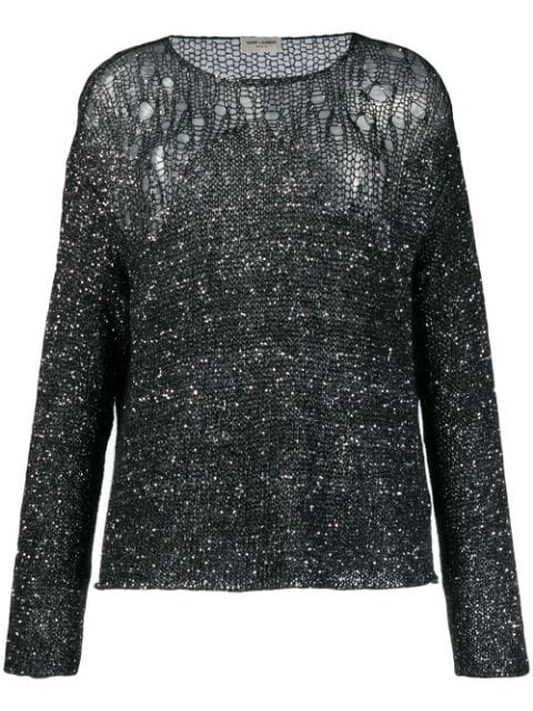 sequin embellished jumper