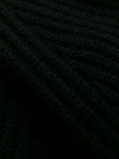 Shop Alberta Ferretti Puff Sleeve Sweater In Black