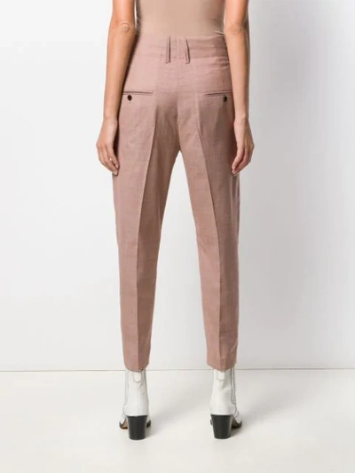 Shop Isabel Marant Étoile Straight-leg Tailored Trousers In Pink