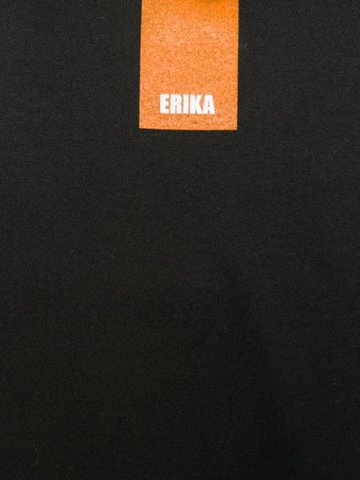 Shop Erika Cavallini Printed T In Black