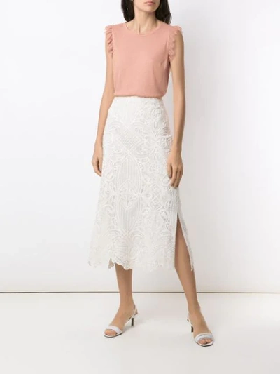 Shop Nk Amazonas Mariane Midi Skirt In White